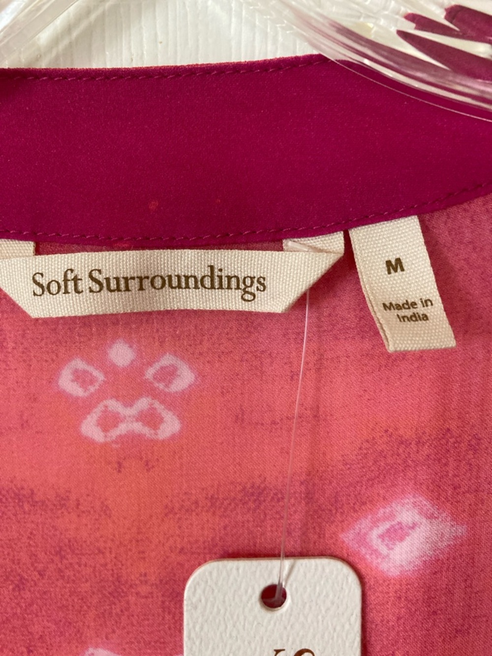 Soft Surroundings Pink to Magenta Ombre Open Kimono - Picture 2 of 9